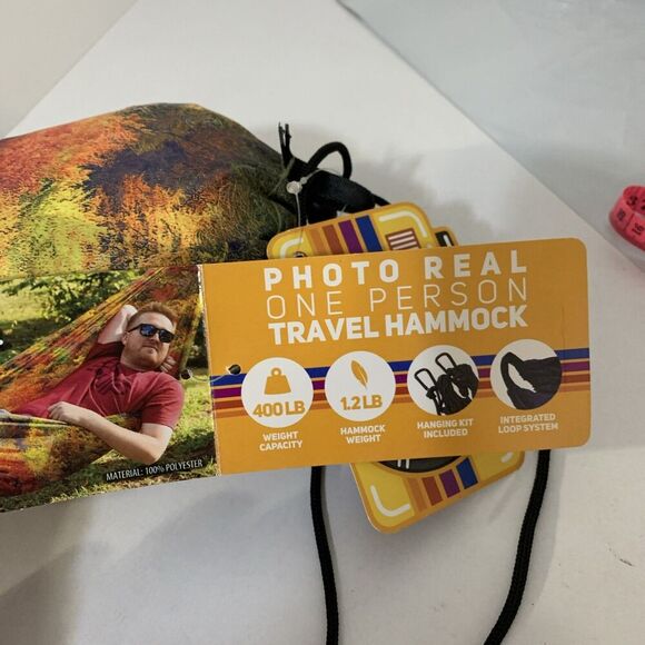 Equip One Person Travel Hiking Hammock 400 lb Capacity "Rust Gaming Skin" NEW - Picture 5 of 11